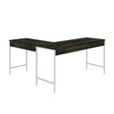 Ver imagem 6 de Escrivaninha Mesa Escritório em L Estilo Active 150cm Industrial Yescasa Marrom