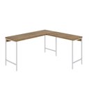 Ver imagem 2 de Escrivaninha Mesa Escritório em L Estilo Active 150cm Industrial Yescasa Marrom