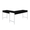 Ver imagem 6 de Escrivaninha Mesa Escritório em L Estilo Active 150cm Industrial Yescasa Preto