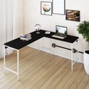 Ver imagem 1 de Escrivaninha Mesa Escritório em L Estilo Active 150cm Industrial Yescasa Preto