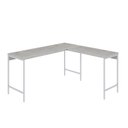 Ver imagem 2 de Escrivaninha Mesa Escritório em L Estilo Active 150cm Industrial Yescasa Branco