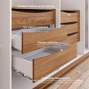 Ver imagem 6 de Guarda Roupa Casal 6 Portas Premium Off White/nature - Móveis Henn