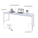 Ver imagem 5 de Mesa de Escritório Diretor Active 180cm Yescasa Branco Chess/Est.Branca