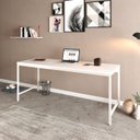 Ver imagem 7 de Mesa de Escritório Diretor Active 180cm Yescasa Branco Chess/Est.Branca