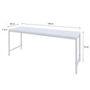 Ver imagem 3 de Escrivaninha Mesa Escritório 180cm Estilo Industrial Diretor Active Yescasa