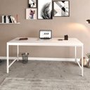 Ver imagem 1 de Mesa de Escritório Diretor Active 180cm Yescasa Branco Chess/Est.Branca