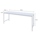 Ver imagem 3 de Escrivaninha Mesa Escritório Estilo Diretor Active 180cm Industrial Yescasa