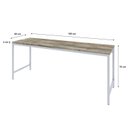 Ver imagem 3 de Escrivaninha Mesa Escritório Estilo Diretor Active 180cm Industrial Yescasa