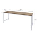 Ver imagem 3 de Escrivaninha Mesa Escritório Estilo Diretor Active 180cm Industrial Yescasa Marrom