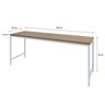 Escrivaninha 180cm Estilo Industrial Diretor Active Yescasa - 3