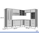 Ver imagem 3 de Cozinha Completa 8 Peças Eloise CZ596 Cinamomo/Off White MGM