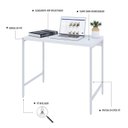 Ver imagem 5 de Escrivaninha Mesa Escritório Estilo Active 90cm Industrial Yescasa
