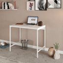 Ver imagem 7 de Escrivaninha Mesa Escritório Estilo Active 90cm Industrial Yescasa Branco