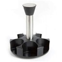 Ver imagem 6 de Porta Condimentos Temperos 6 Peças Cozinha Suporte Giratorio Para Casa Restaurantes