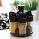 Ver imagem 5 de Porta Condimentos Temperos 6 Peças Cozinha Suporte Giratorio Para Casa Restaurantes