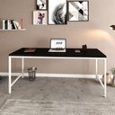 Ver imagem 1 de Escrivaninha Mesa Escritório Estilo Diretor Active 180cm Industrial Yescasa Preto