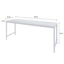 Ver imagem 3 de Escrivaninha Mesa Escritório Estilo Diretor Active 180cm Industrial Yescasa Branco