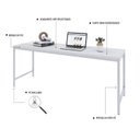 Ver imagem 5 de Escrivaninha Mesa Escritório 180cm Estilo Industrial Diretor Active Yescasa