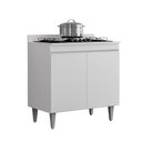 Ver imagem 1 de Balcão Cozinha Cooktop 80cm Branco - Belliv Decor