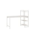 Ver imagem 2 de Escrivaninha Mesa Escritório com Estante 3 Prateleiras Estilo Industrial 135cm Active Yescasa