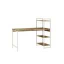 Ver imagem 2 de Escrivaninha Mesa Escritório com Estante 3 Prateleiras Estilo Industrial 135cm Active Yescasa