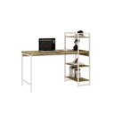 Ver imagem 4 de Escrivaninha Mesa Escritório com Estante Estilo Active 3 Prateleiras 135cm Industrial Yescasa Marrom