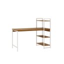 Ver imagem 2 de Escrivaninha Mesa Escritório com Estante Estilo Active 3 Prateleiras 135cm Industrial Yescasa Marrom