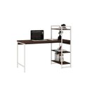 Ver imagem 4 de Escrivaninha Mesa Escritório com Estante 3 Prateleiras Estilo Industrial 135cm Active Yescasa