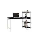 Ver imagem 4 de Escrivaninha Mesa Escritório com Estante 3 Prateleiras Estilo Industrial 135cm Active Yescasa