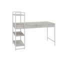 Ver imagem 6 de Escrivaninha Mesa Escritório com Estante 3 Prateleiras Estilo Industrial 135cm Active Yescasa