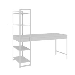 Escrivaninha com Estante 4 Prateleiras Estilo Industrial 150cm Active Yescasa - 6