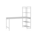Ver imagem 2 de Escrivaninha Mesa Escritório com Estante Estilo Active 4 Prateleiras 150cm Industrial Yescasa Branco