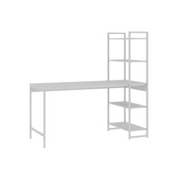Escrivaninha com Estante 4 Prateleiras Estilo Industrial 150cm Active Yescasa - 2