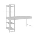 Ver imagem 6 de Escrivaninha Mesa Escritório com Estante Estilo Active 4 Prateleiras 150cm Industrial Yescasa Branco