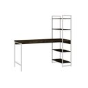 Ver imagem 2 de Escrivaninha Mesa Escritório com Estante Estilo Active 4 Prateleiras 150cm Industrial Yescasa Marrom