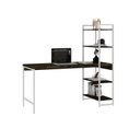 Ver imagem 4 de Escrivaninha Mesa Escritório com Estante Estilo Active 4 Prateleiras 150cm Industrial Yescasa Marrom