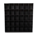 Ver imagem 1 de Armário Colmeia Expositor Estante Livreiro Closet Lojas Roupas 30 Nichos - Preto - Cód.330