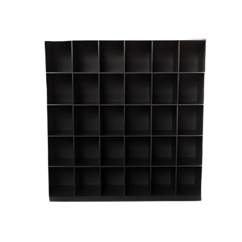 Armário Colmeia Expositor Estante Livreiro Closet Lojas Roupas 30 Nichos - Preto - Cód.330