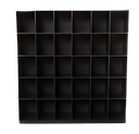 Ver imagem 1 de Armário Colmeia Expositor Estante Livreiro Closet Lojas Roupas 30 Nichos - Preto - Cód.330