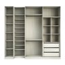 Guarda Roupa Closet sem Portas 3 Peças com Sapateira, 3 Gavetas, 2 Cabideiros Prime Luciane Móveis - 2