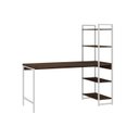 Ver imagem 2 de Escrivaninha Mesa Escritório com Estante 4 Prateleiras Estilo Industrial 150cm Active Yescasa