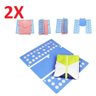 KIT 2 DOBRADOR DE CAMISETAS INFANTIL GABARITO DOBRA MACACOES ROUPAS RAPIDO CAMISA MOLDE PARA DOBRAR - 1