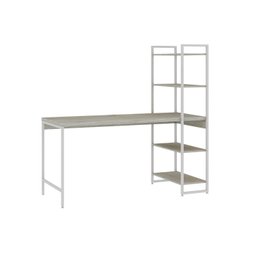 Escrivaninha com Estante 4 Prateleiras Estilo Industrial 150cm Active Yescasa - 2