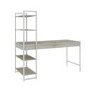 Ver imagem 6 de Escrivaninha Mesa Escritório com Estante Estilo Active 4 Prateleiras 150cm Industrial Yescasa Branco