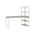 Ver imagem 2 de Escrivaninha Mesa Escritório com Estante Estilo Active 4 Prateleiras 150cm Industrial Yescasa Branco