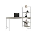 Ver imagem 4 de Escrivaninha Mesa Escritório com Estante Estilo Active 4 Prateleiras 150cm Industrial Yescasa Branco