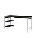 Ver imagem 2 de Escrivaninha Mesa Escritório com Estante Baixa Estilo Active 2 Prateleiras 150cm Industrial Yescasa Marrom