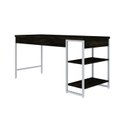Ver imagem 6 de Escrivaninha Mesa Escritório com Estante Baixa Estilo Active 2 Prateleiras 150cm Industrial Yescasa Marrom