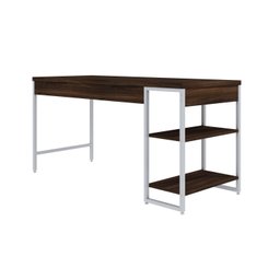 Escrivaninha com Estante Baixa 2 Prateleiras Estilo Industrial 150cm Active Yescasa - 6