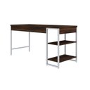 Ver imagem 6 de Escrivaninha Mesa Escritório com Estante Baixa Estilo Active 2 Prateleiras 150cm Industrial Yescasa Marrom